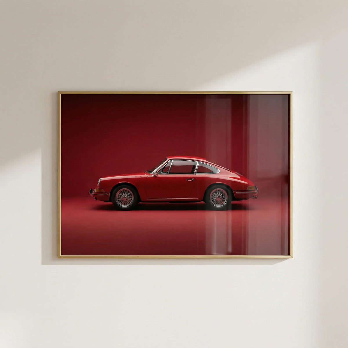classic 911, rosso, in the living room