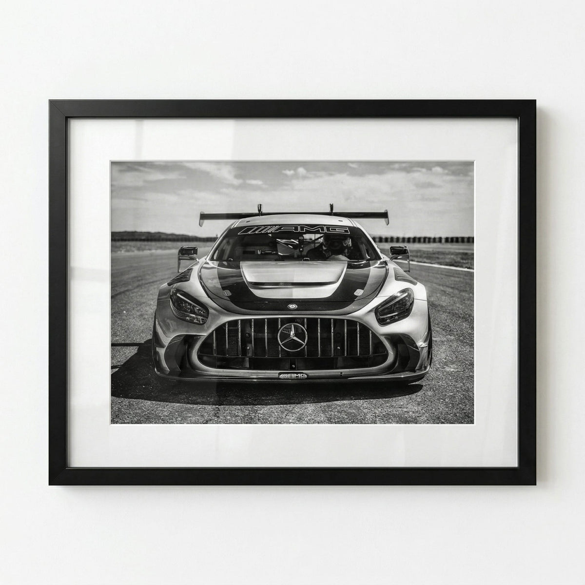 Tarmac GT, framed and styled in a room